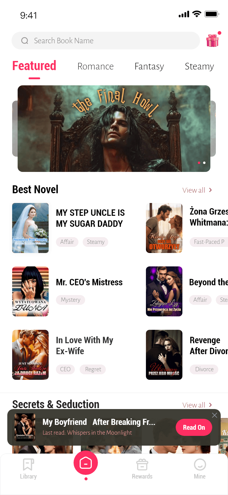PinkNovel App Preview